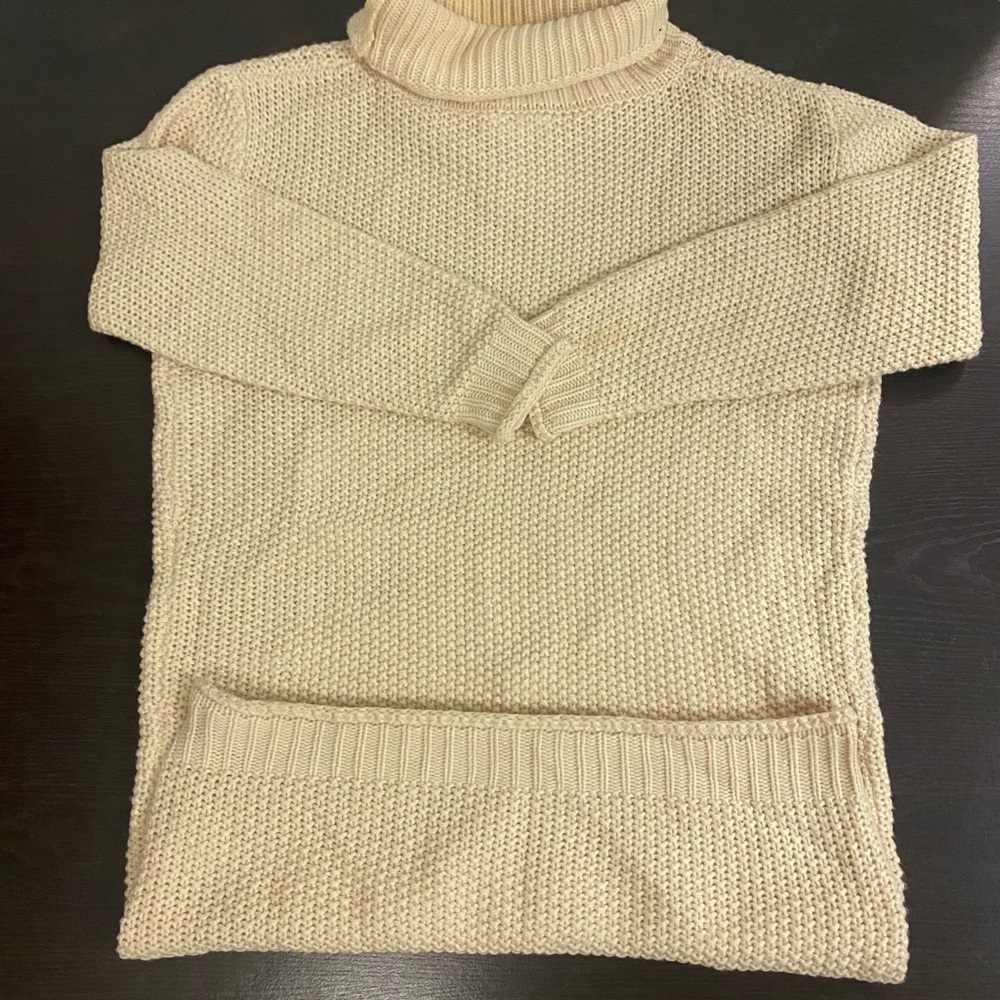 Womens Sage, Cream Knit dress, size medium